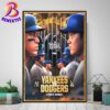 New York Yankees Vs Los Angeles Dodgers Matchup 2024 MLB World Series Home Decor Poster Canvas