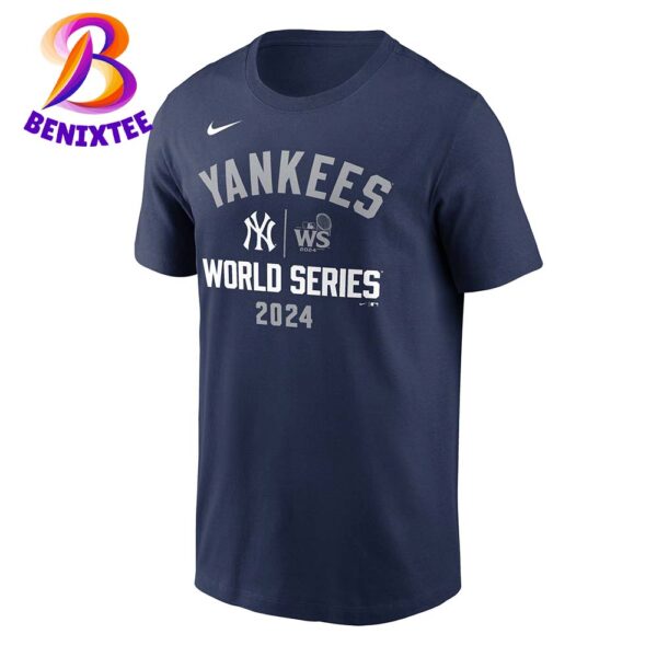 2024 MLB World Series Nike New York Yankees Arched Lockup Vintage T-Shirt