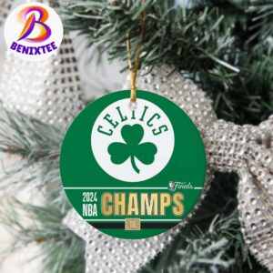 2024 NBA Champions Finals With 18th NBA Title Boston Celtics Christmas Tree Decorations Ornament