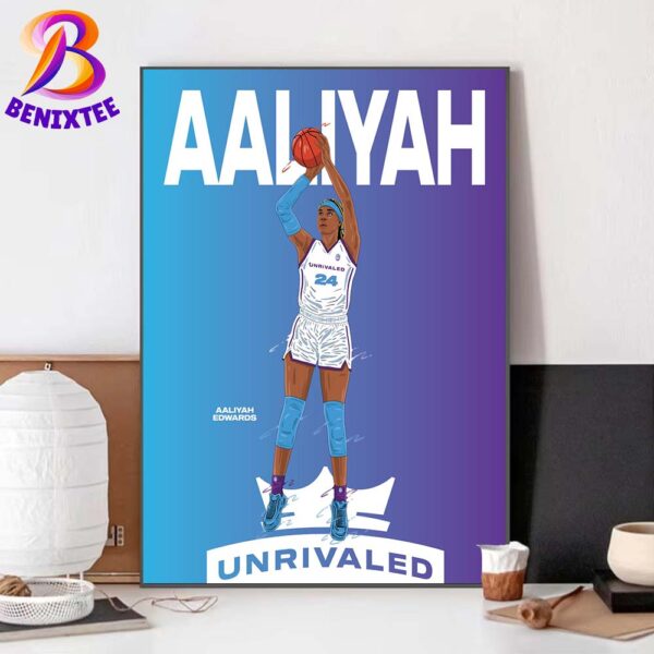 Aaliyah Edwards Is The Twenty-Eighth WNBA Player To Join Unrivaled Basketball Home Decor Poster Canvas