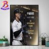 Aaron Judge From New York Yankees Hits His First World Series Home Run Home Decor Poster Canvas