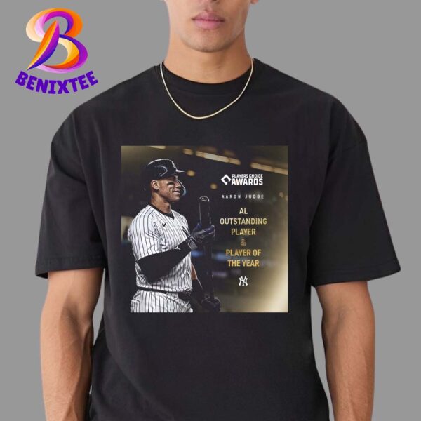 Aaron Judge 2024 Player Of The Year And American League Outstanding Player Of The Year Unisex T-Shirt