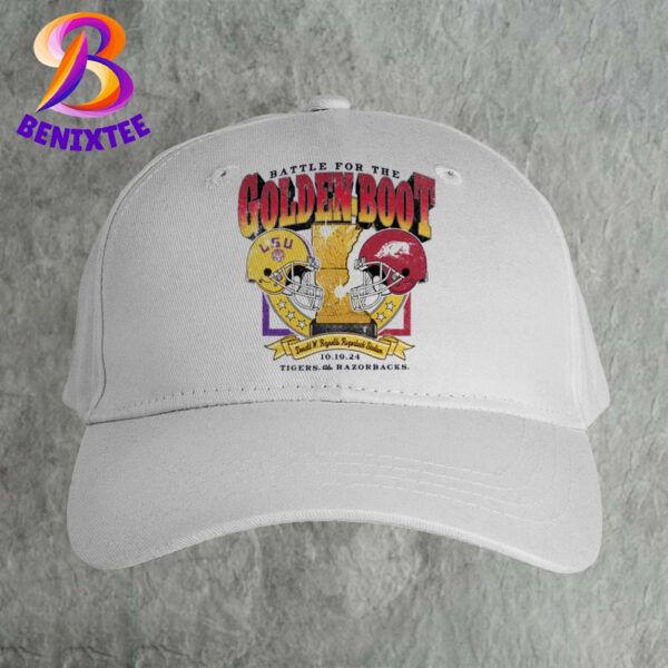 Arkansas Razorbacks Vs LSU Tigers Battle For The Golden Boot 2024 On October 19 2024 At Donald W Reynolds Razorback Stadium Classic Cap Snapback Hat