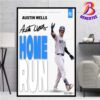 Giancarlo Stanton 27 New York Yankees MLB Home Run Signature Wall Decor Poster Canvas