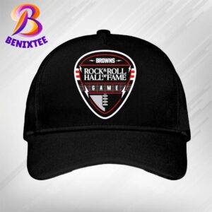 Cleveland Browns NFL Reveal Performers For Inaugural Rock And Roll Hall Of Fame Game 2024 Logo Classic Cap Snapback Hat