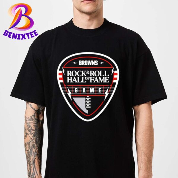 Cleveland Browns NFL Reveal Performers For Inaugural Rock And Roll Hall Of Fame Game 2024 Logo Unisex T-Shirt