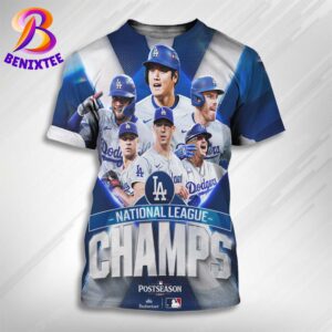 Congrats Los Angeles Dodgers 2024 National League MLB World Series All Over Print Shirt