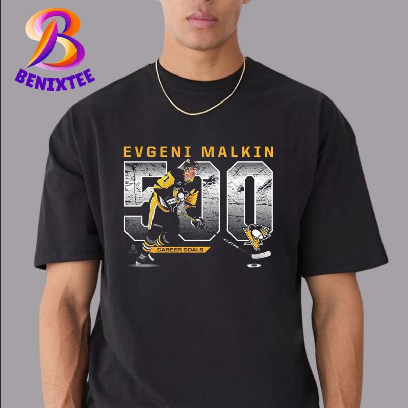 Congratulations Evgeni Malkin Pittsburgh Penguins Reaches Scores 500 NHL Goals Unisex T Shirt