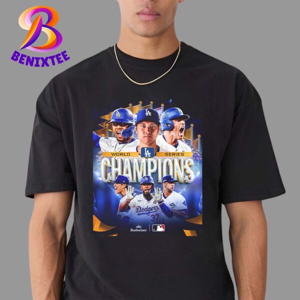 Congratulations Los Angeles Dodgers Champions 2024 MLB World Series Unisex T-Shirt