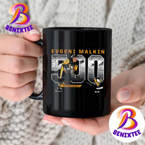 Evgeni Malkin Pittsburgh Penguins Reaches Scores 500 NHL Career Goals Ceramic Mug