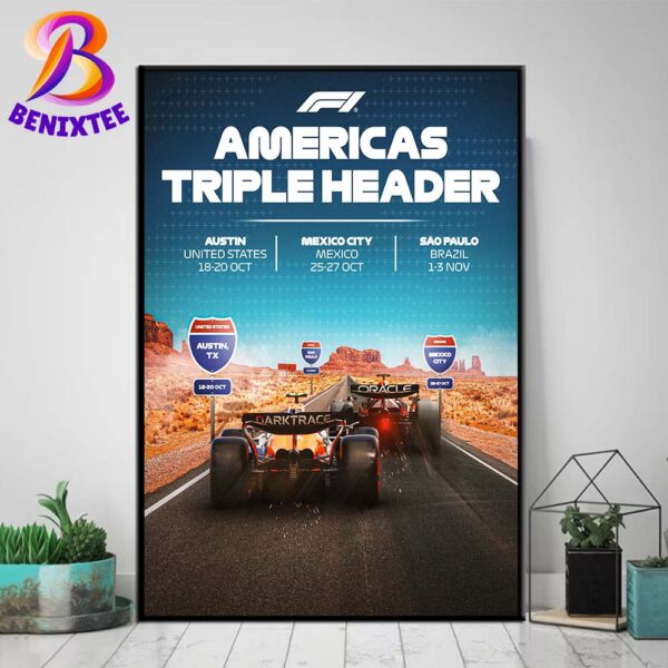 F1 Americas Triple Header Will Take Us On A Journey Through In Austin Mexico City And Sao Paulo 2024 Home Decor Poster Canvas