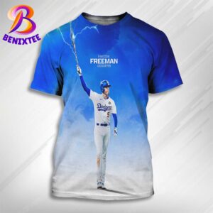 Freddie Freeman From Los Angeles Dodgers Is This Man Lightning Power MLB World Series 2024 All Over Print Shirt