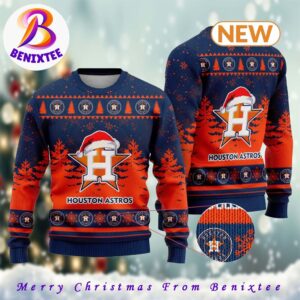 Houston Astros MLB 2024 Xmas Pattern Knitted Ugly Christmas Sweater