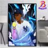 Aaron Judge From New York Yankees Hits His First World Series Home Run Home Decor Poster Canvas