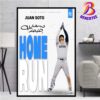 Giancarlo Stanton 27 New York Yankees MLB Home Run Signature Wall Decor Poster Canvas