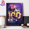 Justin Jefferson The Youngest 2x 99 Club Member In Madden NFL 25 History Home Decor Poster Canvas