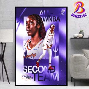 Kahleah Copper Phoenix Mercury Has Been Named To The All-WNBA Second Team 2024 Wall Decor Poster Canvas