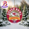 Super Bowl LVIII 2024 Ring Kansas City Chiefs NFL Champions Christmas Holiday Decorations Ornament