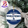 Official New York Yankees Vs Los Angeles Dodgers 2024 MLB World Series Christmas Tree Decorations Ornament