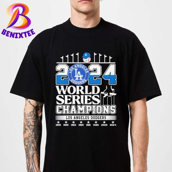 Los Angeles Dodgers 8th Time 2024 MLB World Series Champions Classic T-Shirt