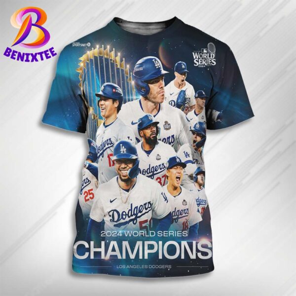 Los Angeles Dodgers Defeat New York Yankees In Five Games To Win MLB 2024 World Series All Over Print Shirt