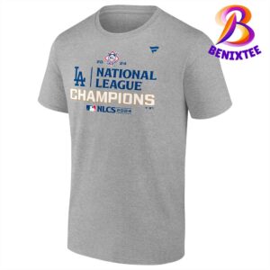 Los Angeles Dodgers MLB 2024 National League Champions World Series Locker Room T-Shirt