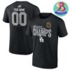 Los Angeles Dodgers MLB 2024 World Series Champions Signature Roster Two Sides Print Unisex T-Shirt