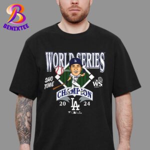 Los Angeles Dodgers Shohei Ohtani Sho-Time 2024 World Series Champions Black Unisex T-Shirt