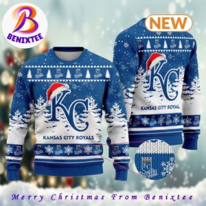 MLB Kansas City Royals 2024 Xmas Pattern Knitted Ugly Christmas Sweater