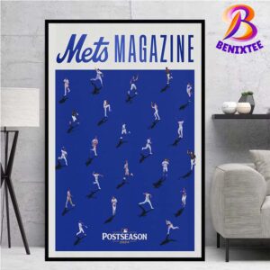 MLB Postseason 2024 New York Mets Magazine Home Decor Poster Canvas