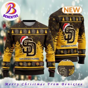 MLB San Diego Padres 2024 Xmas Pattern Knitted Ugly Christmas Sweater