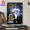 Shohei Ohtani Has Name To 2023 World Baseball Classic And 2024 World Series Home Decor Poster Canvas