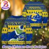 NFL Los Angeles Rams Football Custom Name Grinch Drink Up 2024 Gift For Holiday Ugly Christmas Sweater