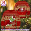 NFL San Francisco 49ers Football Custom Name Grinch Drink Up 2024 Gift For Holiday Ugly Christmas Sweater