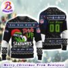 NFL Seattle Seahawks Football Grinch Xmas Pattern Knitted Ugly Christmas Sweater