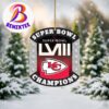 Congrats Kansas City Chiefs NFL Super Bowl LVIII 2024 Champions Christmas Tree Decorations Ornament