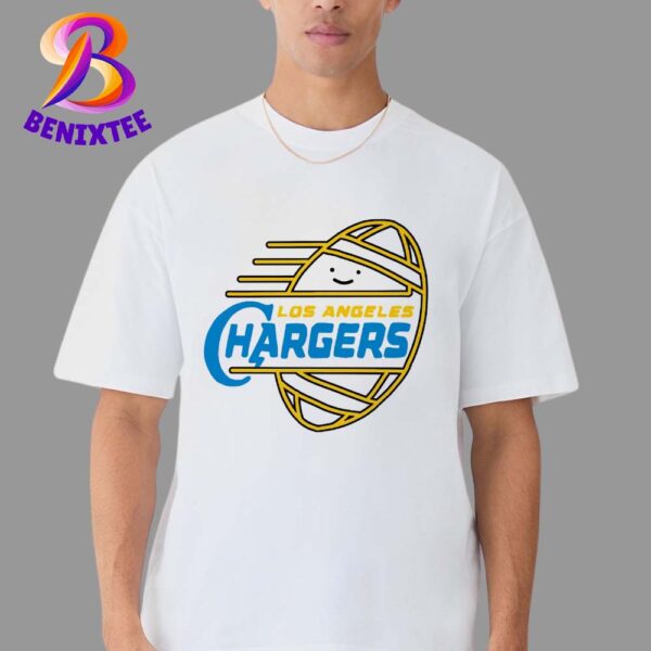 NFL x NBA Logos Los Angeles Chargers x Los Angeles Lakers Combined Los Angeles Sport Teams T-Shirt