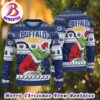 NHL Calgary Flames Funny Grinch Football 2024 Xmas Pattern Knitted Ugly Christmas Sweater