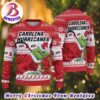 NHL Chicago Blackhawks Funny Grinch Football 2024 Xmas Pattern Knitted Ugly Christmas Sweater