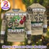 NFL New Orleans Saints Football Custom Name Grinch Drink Up 2024 Gift For Holiday Ugly Christmas Sweater