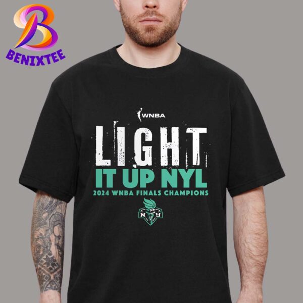 New York Liberty Fanatics Light It Up NYL 2024 WNBA Finals Champions Jumpball Hometown Unisex T-Shirt