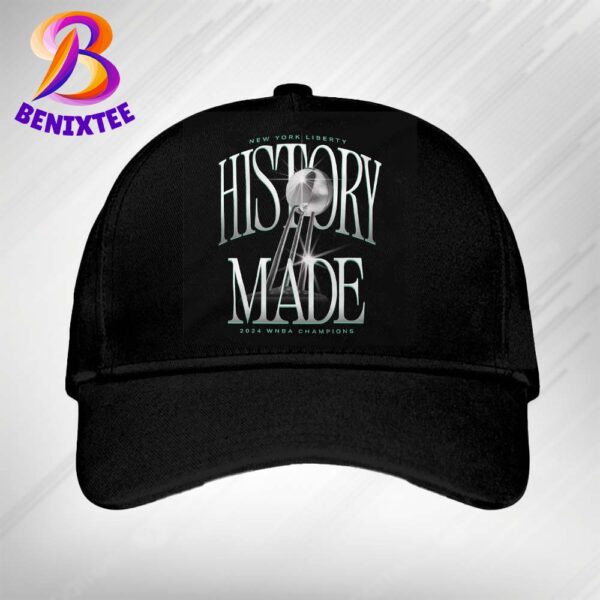 New York Liberty History Made 2024 WNBA Finals Champions Classic Cap Snapback Hat