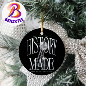 New York Liberty History Made 2024 WNBA Finals Champions Holiday Christmas Decorations Ornament