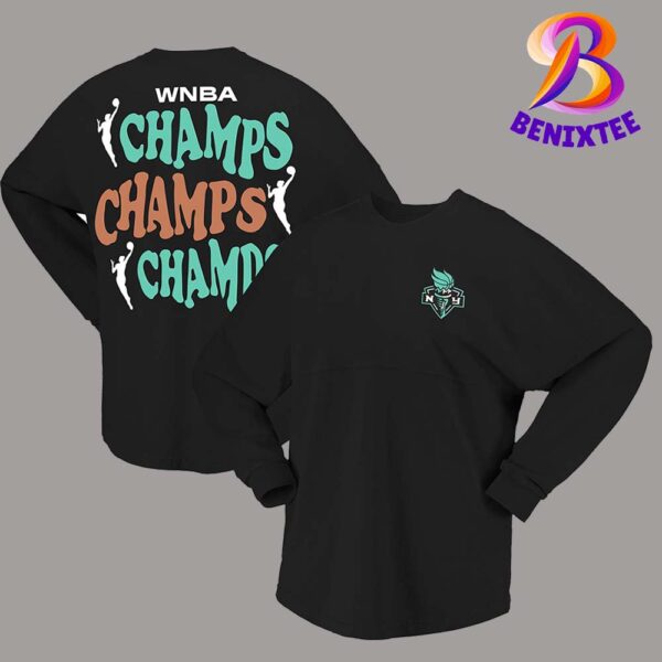 New York Liberty Spirit Jersey 2024 WNBA Finals Champions Stacked Long Sleeve T-Shirt