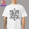 New York Liberty Homage Ash 2024 WNBA Finals Champions White Classic T-Shirt