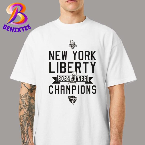 New York Liberty Sportiqe 2024 WNBA Finals Champions Hamon Bone Unisex T-Shirt