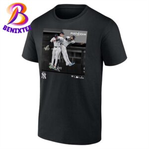 New York Yankees Aaron Judge And Austin Wells Juan Soto 2024 MLB Postseason Moments Unisex T-Shirt