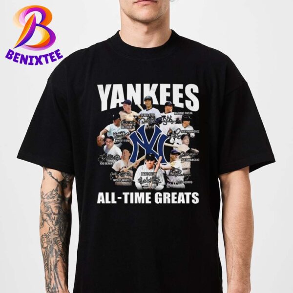 New York Yankees All–Time Greats Signature Unisex T-Shirt