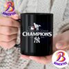 New York Yankees 2024 American League Champions MLB World Series Bloop Single Roster Ceramic Mug