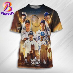 New York Yankees Vs Los Angeles Dodgers Matchup 2024 MLB World Series All Over Print Shirt